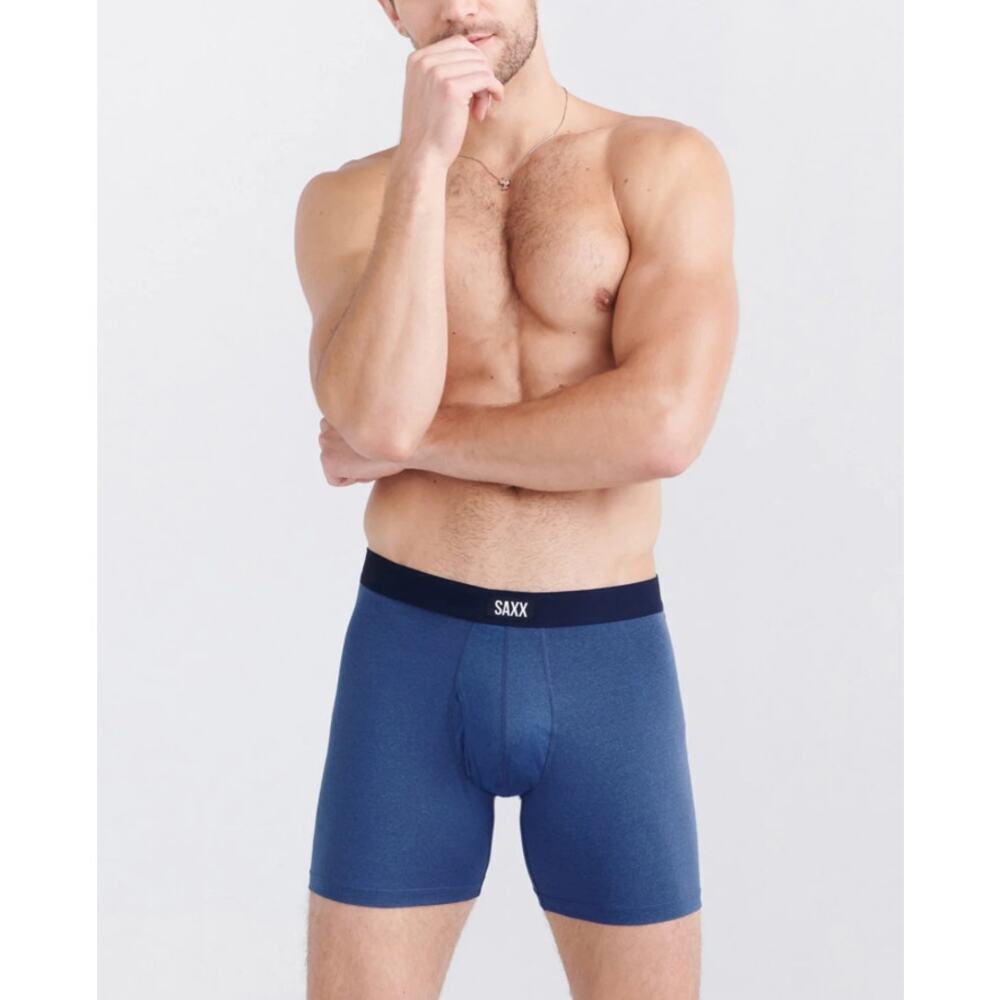 SAXX Men's Black Navy Daytripper Comfort Stretch Boxer Brief Size XXL Pack of 2